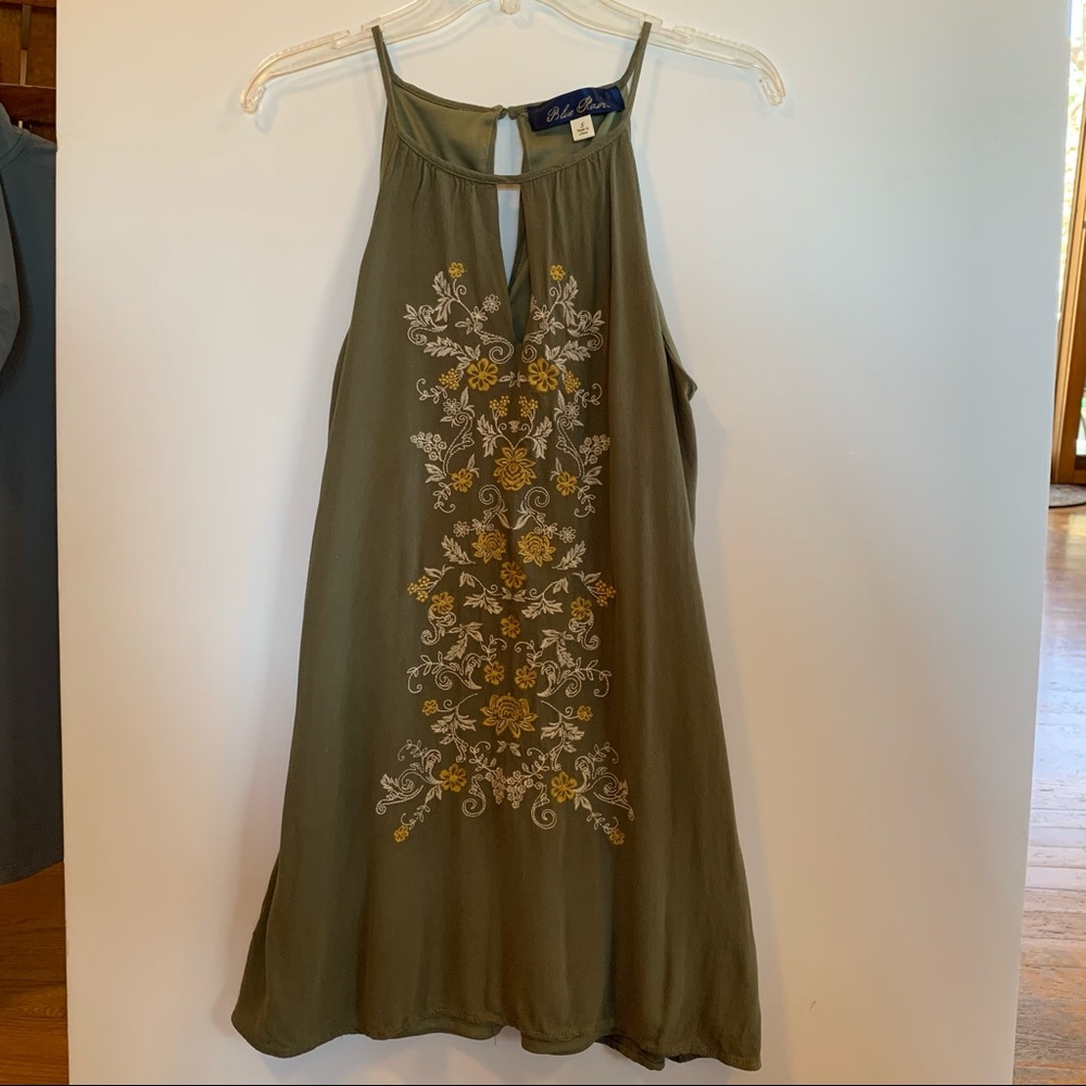Blue Rain Embroidered Tunic Tank Women’s Size S